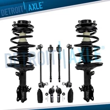 10pc Front Struts Sway Bars Tierods for 1997-2001 Toyota Camry Solara 2.2L 2.4L