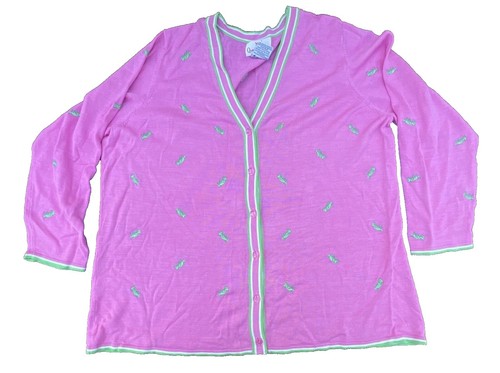 Pull Cardigan Femme Rose Quacker Factory - Motif Abeille (Bumble Bee), Taille S Neuf