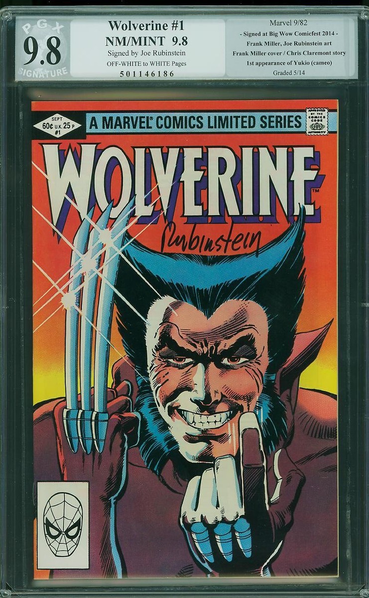 Wolverine #1 1982 9.8 PGX Signature Series Joe Rubinstein