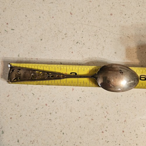ANTIQUE STERLING SILVER CHICAGO SOUVENIR SPOON 5 5/8" - Picture 10 of 11