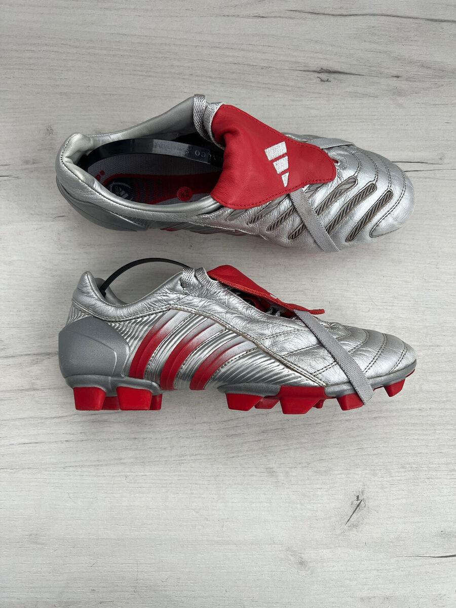 Adidas Predator Pulse FG Red Silver Football Boots Cleats Adidas Predator Pulse FG Red Silver Football Boots Cleats