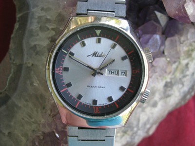 Reloj Deportivo Mido Ocean Star Automático De Acero Inoxidable Día/Fecha De  Buceo | eBay
