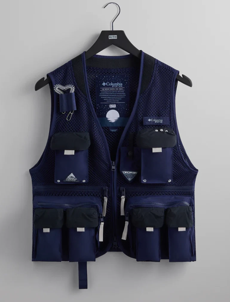Kith for Columbia PFG Cool Creek™ Vest Extreme Midnight SIZE