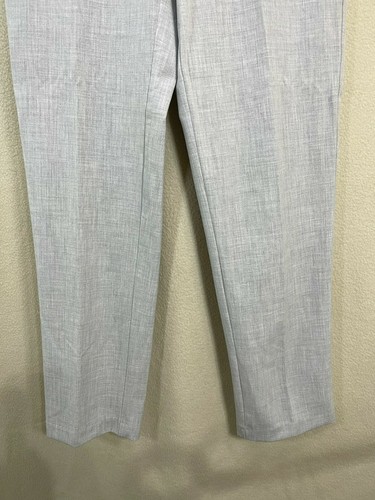 Van Heusen Gray Textured Flex Flat Front Pants, Boys Size 14 - Picture 3 of 6