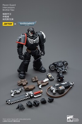 JOYTOY X Warhammer 40k Raven Guard Intercessors Brother Nax 1/18