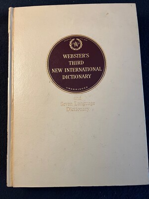 Webster's Third New International Dictionary Seven Language 3 Vol