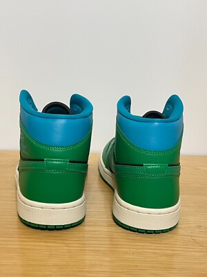 Size 8 Womens - Jordan 1 Mid Lucky Green Aqua-Tone New with Box | eBay