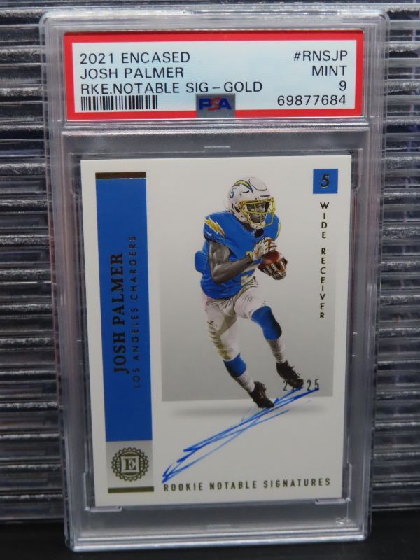 Josh Palmer Panini Encased Rookie Notable Signatures #RNSJP Gold