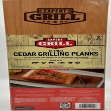 Expert Grill 15 Inch Cedar Grilling Planks (2 Pack)