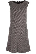 GIORGIO ARMANI BROWN WOOL MINI DRESS IT 38 UK 6