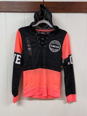 Thrill 94 Hoodie Pullover ''Love'' Pink Black Size Medium - NWT