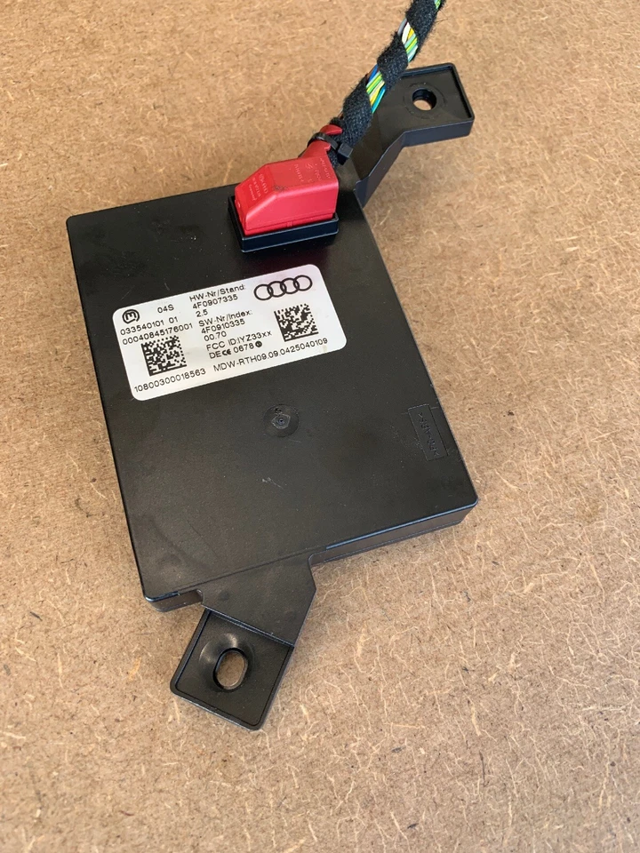 AUDI A6 QUATTRO 2005 2006 módulo de control remoto entrada sin llave 4F0907335 OEM Foto 2 de 4