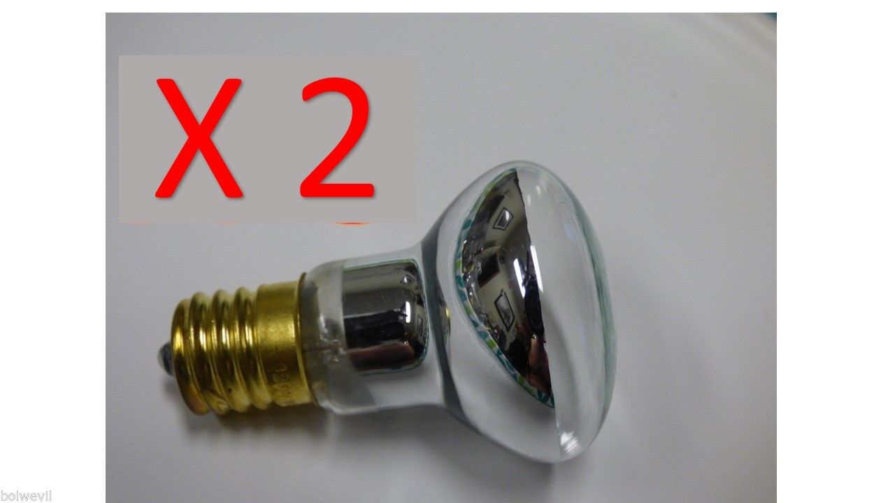 2 PACK R39 E17 LAVA LAMP REPLACEMENT BULB 30 WATT REFLECTOR TYPE Free shipping