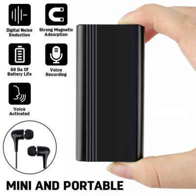 Mini Grabadora Audio Oculta Espia De Voz Grabacion Activado Por Voz Microfono