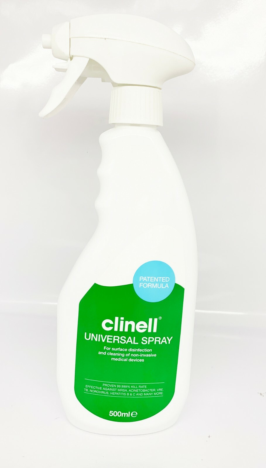 Clinell Universal Disinfectant 500ml Trigger Spray Bacteria 72 hour protection