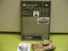  Axis  Allies Miniatures BASE SET II Valentine II with card 18/45 