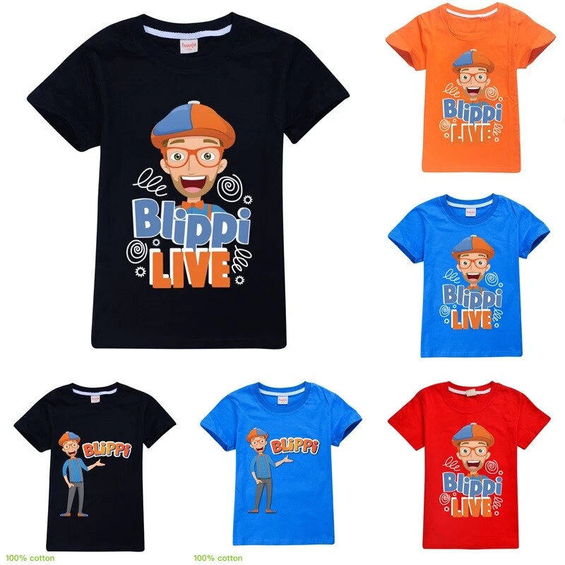 TV BLiPPi T shirt Kids Children Short Sleeve 100 Cotton Summer