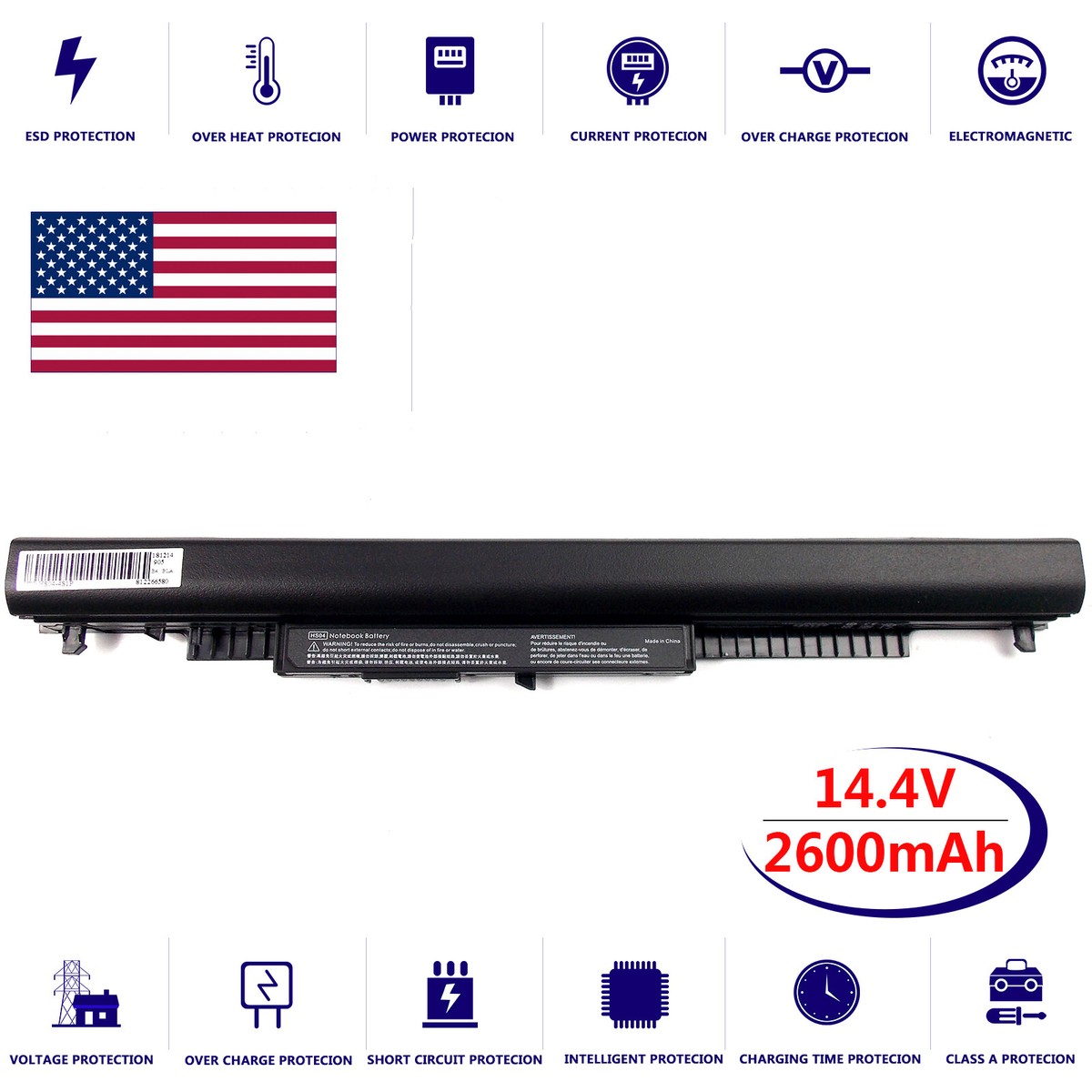 Laptop Battery for HP TPN-1119 TPN-1120 TPN-I119 HS03 240 G4 14Z