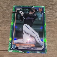Ryan Clifford 2024 Bowman Chrome Prospects #BCP-1 Lunar Glow Refractor