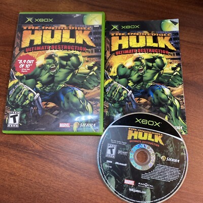 Incredible Hulk: Ultimate Destruction (Microsoft Xbox Complete CIB NOT WORKING