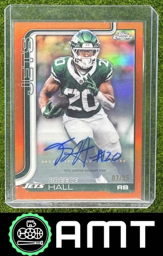 2025 Topps Chrome Breece Hall Chrome Autographs (RAW)