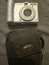 Canon PowerShot A580 AiAf Vintage Digital Camera Set with Case Tested Works