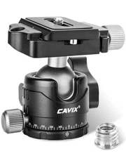 Tripod Ball Head, CAVIX H-46 Metal Camera 44lbs/20kg Load with Arca Swiss Quick