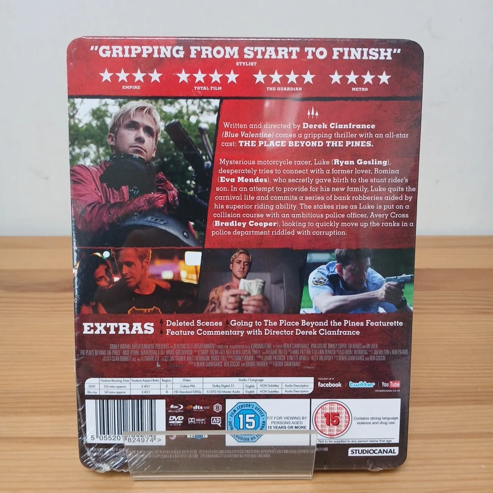 The Place Beyond The Pines Zavvi Exclusive BluRay Steelbook New Sealed Rare UK - Image 2 of 4