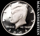2004-S Silver Kennedy Half Dollar-Choice Gem Proof Lustrous No Reserve #i2714