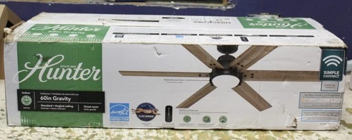 Hunter Fans Gravity 1-Light 60" Ceiling Fan in Noble Bronze - Picture 5 of 7