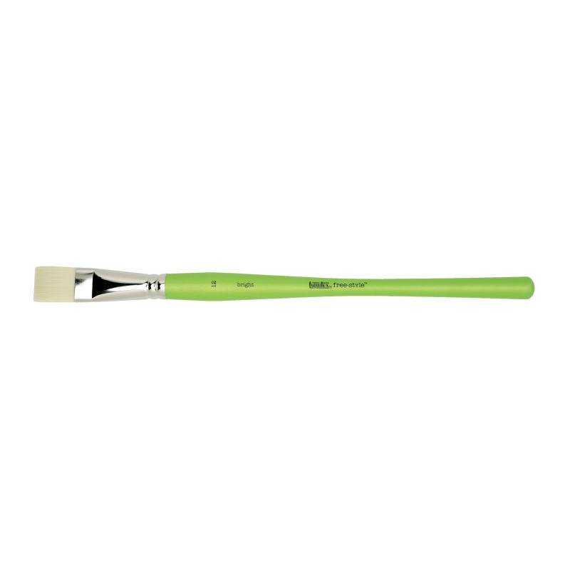 Pinceau plat court Liquitex acrylique brosse Free Style plate N°12