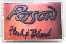 POISON  "Flesh  Blood"  1990 Cassette  Capitol C4-91813