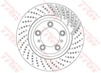 TRW Bremsscheibe DF6721S FüR Porsche
