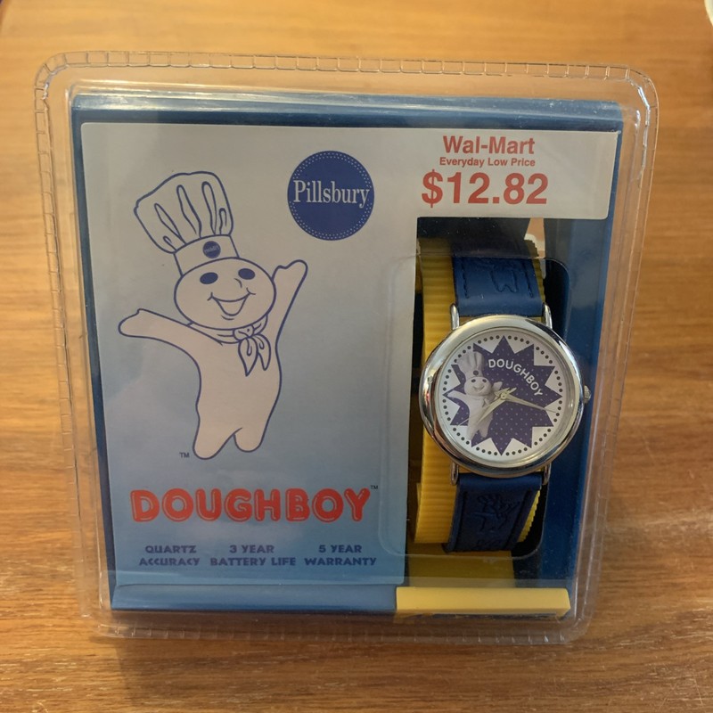 PILLSBURY DOUGHBOY WATCH*NELSONIC*QUARTZStarburst w/DB on Band