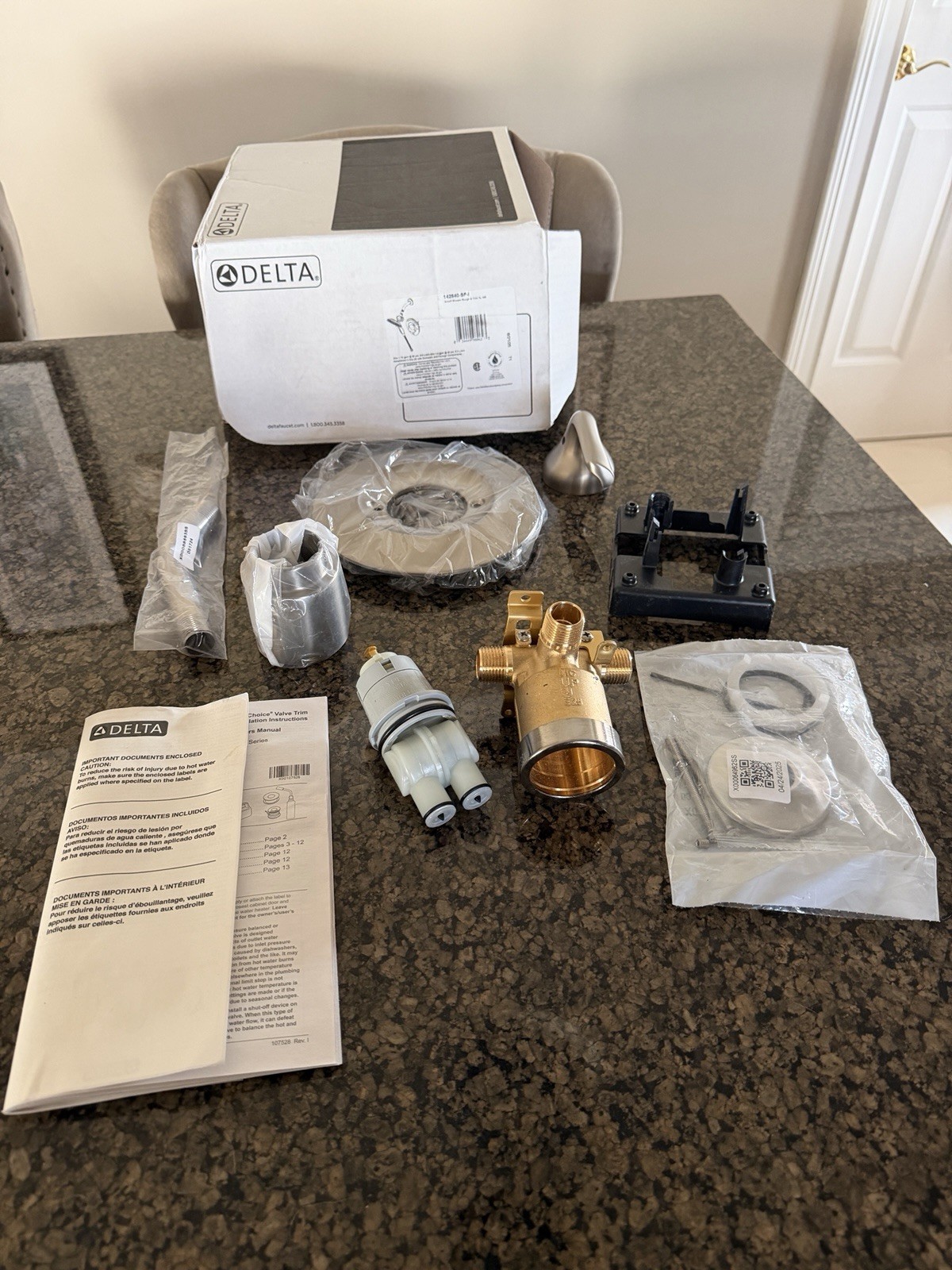 Delta Shower Parts. 142840-SP-I Arvo Shower Rough & Trim 1L 