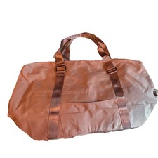 alo Pink Nylon Gym Bag with Nylon Shoulder Strap