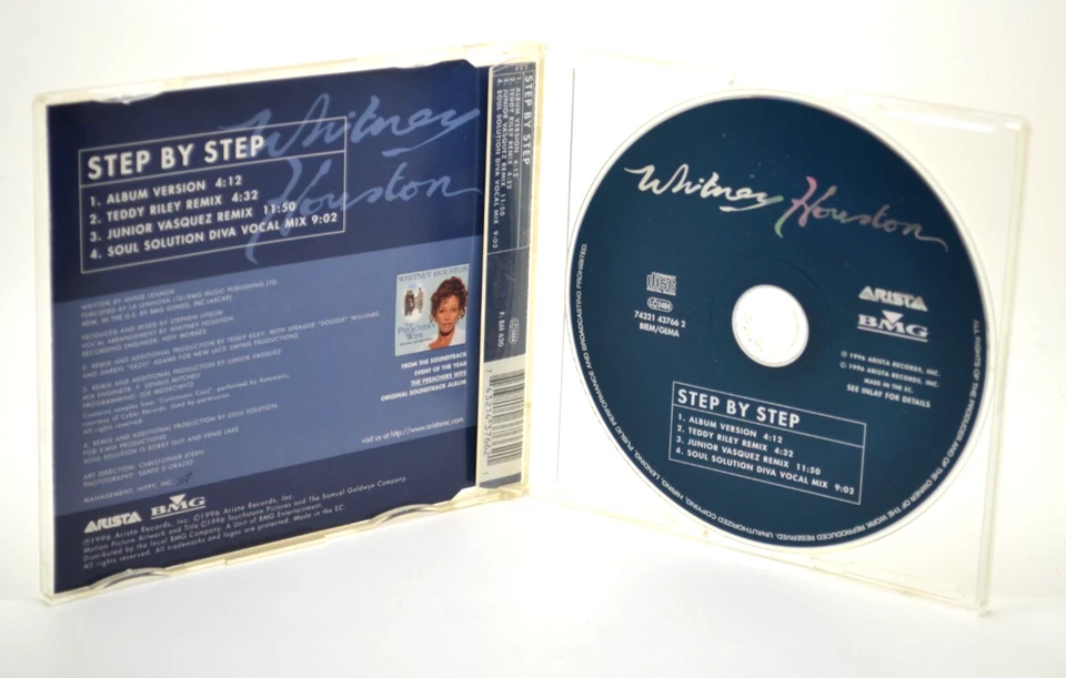 Whitney Houston - Step by Step (Single CD 1996) - Bild 2 von 2