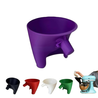 Flour Funnel for Kitchenaid Mixer 5 Qt, Anti-Splash Attachment for Tilt-Head Sta