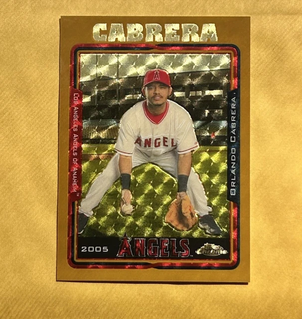 2005 Topps Chrome - Orlando Cabrera #331 SuperFractor 1/1