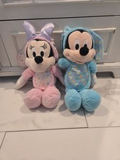 Disney Mickey and Minnie Easter Bunny Plush - 12" and 18  