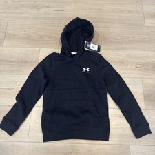 Under Armour Hoodie Youth Pullover Black Hoodie Running Top Gym Hoodie YM