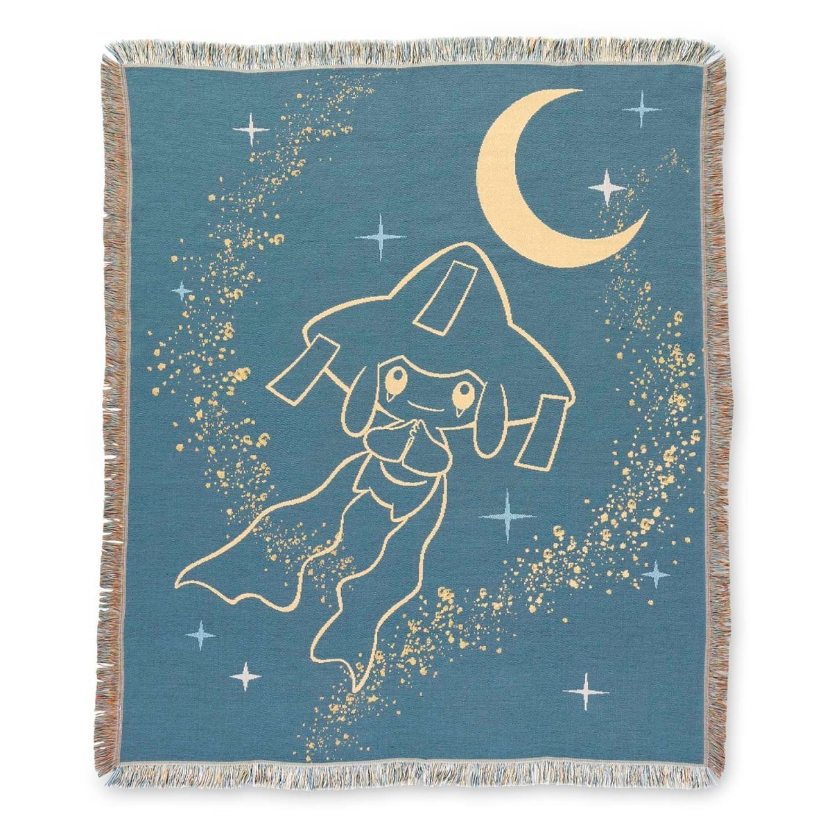 Jirachi Teal Jacquard Throw Blanket