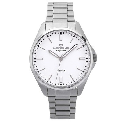 Lorenz Easy Time Herrenuhr mit Gehäuse und Titan Sub Armband 50m