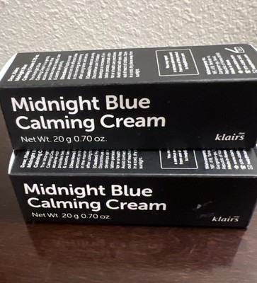 Dear Klairs Midnight Blue Calming Cream Moisturizer 2- 0.70oz 20g NEW