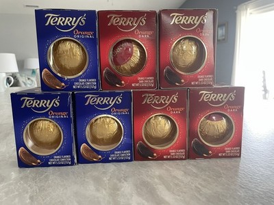 Lot Of 7 Terry's Orange Dark & Milk Chocolate Ball 5.11 Oz Per Package Exp 6/26