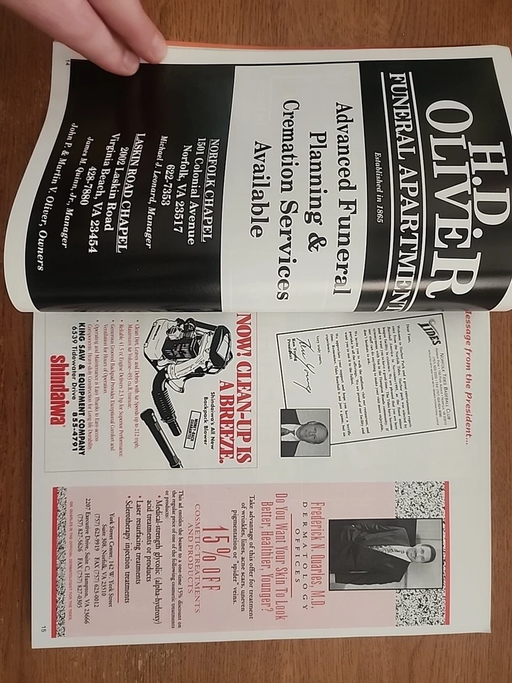 1997 Norfolk Tides Scorebook/Magazine Columbus Clippers Darryl Strawberry Scored - Image 3 of 4