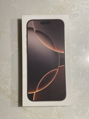 Apple iPhone 16 Pro Max OEM Retail Box Desert Titanium, 256GB - Box Only