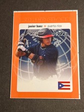 2012 Leaf Rize Mini ORANGE PROOF MISSING # & AUTO World Class Javier Javy Baez