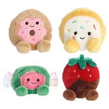 Aurora Plush Palm Pals - FOOD SET OF 4 Claire, Crumble, Jetty  Valentino 