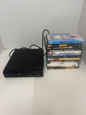 Magnavox DVD Player + 10 Movie DVD Lot Bundle Tested Working (John Q, Rundown, M